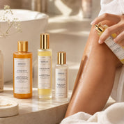 Application de l'Huile Divine du Coffret Fusion Divine Hendiya