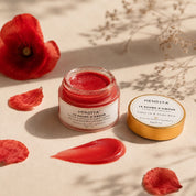 Le Baume d'Amour Hendiya, organic lip and cheek balm tinted with poppy and Akkar Fassi