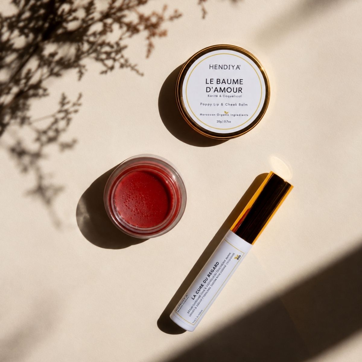 Le Baume d'Amour Hendiya as part of a natural makeup routine