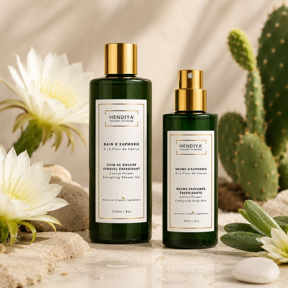 Brume d'Euphorie and Bain d'Euphorie Hendiya®, cactus flower layering ritual