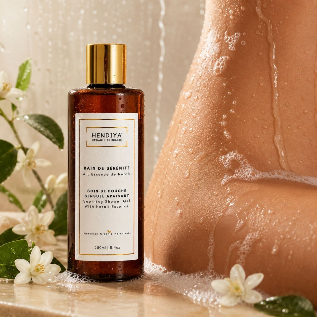 Texture of Bain de Sérénité Hendiya® with neroli
